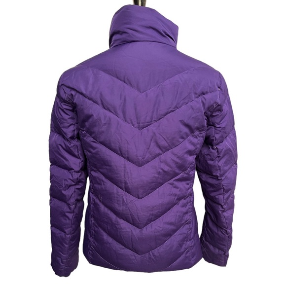 Lands’ End Down Quilted Jacket Purple Size XSmall (2-4) - Picture 3 of 8